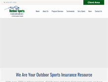 Tablet Screenshot of outdoorsportsins.com